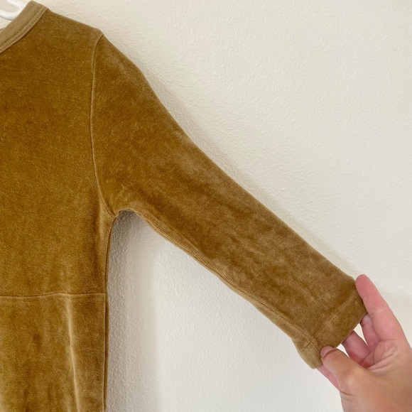 • Kate quinn• mustard velvet one piece romper - Picture 7 of 7